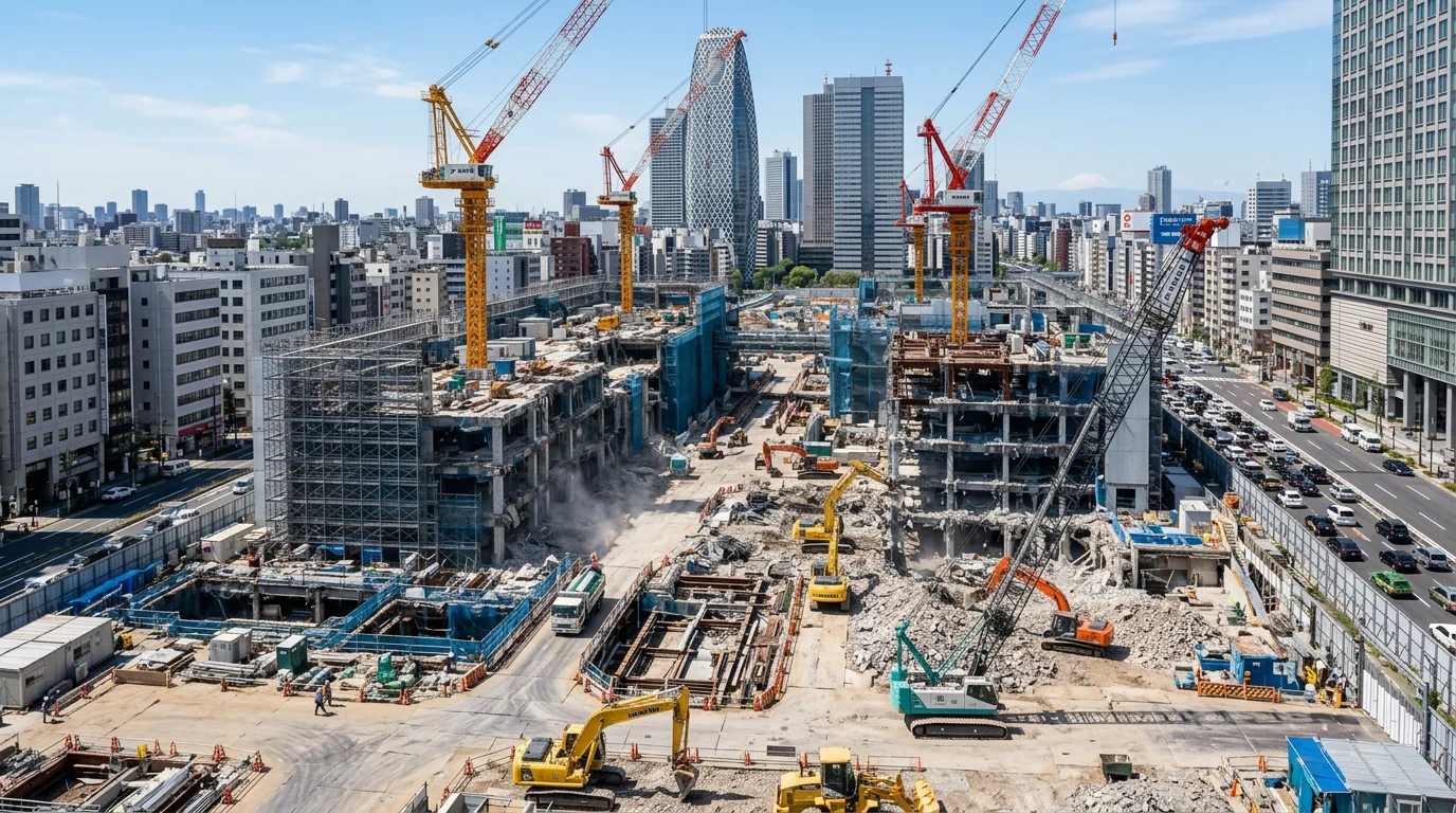 三菱地所、1ha解体が2026年8月完了｜ダウンタイム活用が再開発を加速